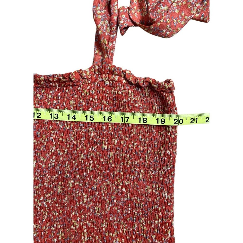 Lost + Wander Women Endless Summer Maxi Dress Floral Orange Size XL - Picture 5 of 9